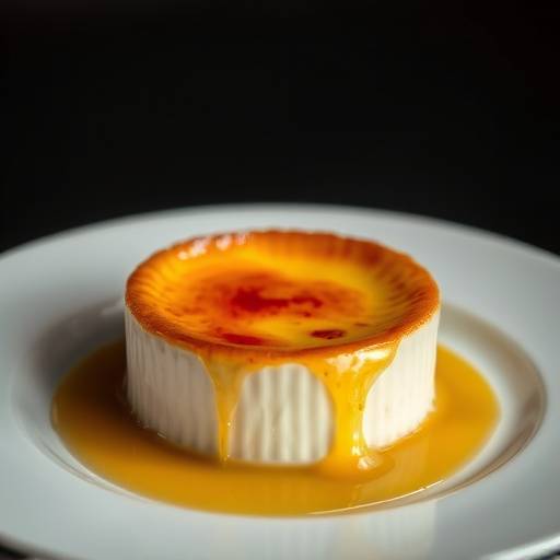 Classic Creme Brulee with caramelized sugar crust