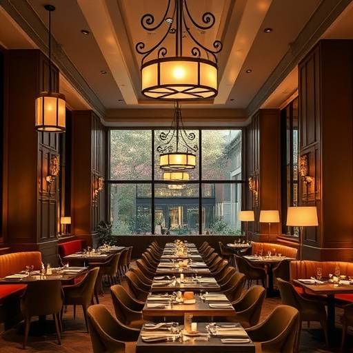 Elegant restaurant interior