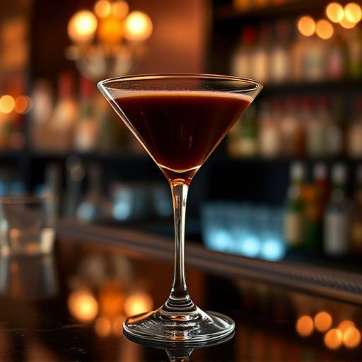 Espresso Martini served in a martini glass