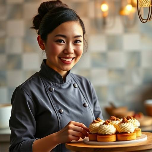 Photo of Olivia Chen, Pastry Chef at The Gilded Spoon