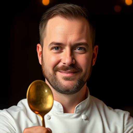 Photo of Thomas Sterling, Co-Founder and Executive Chef of The Gilded Spoon